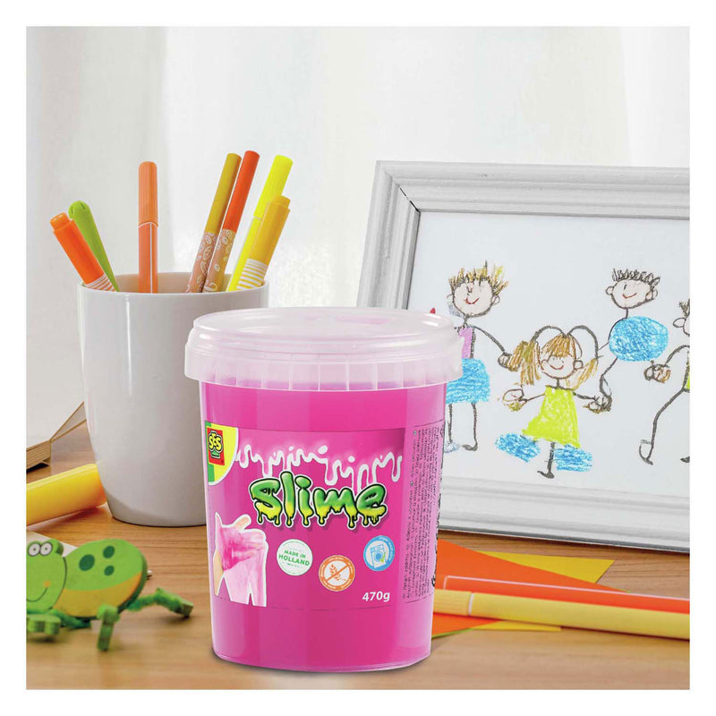 Afbeelding laden in galerijviewer, Ses creative ses slime - neon roze 470g