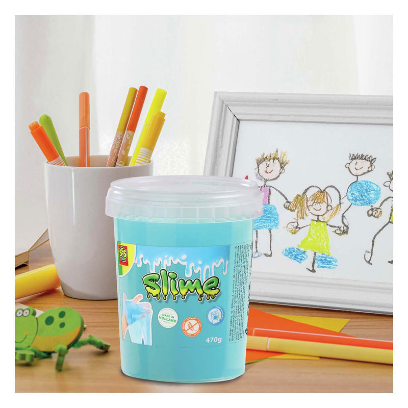 Afbeelding laden in galerijviewer, Ses creative ses slime - blauw glitter 470g