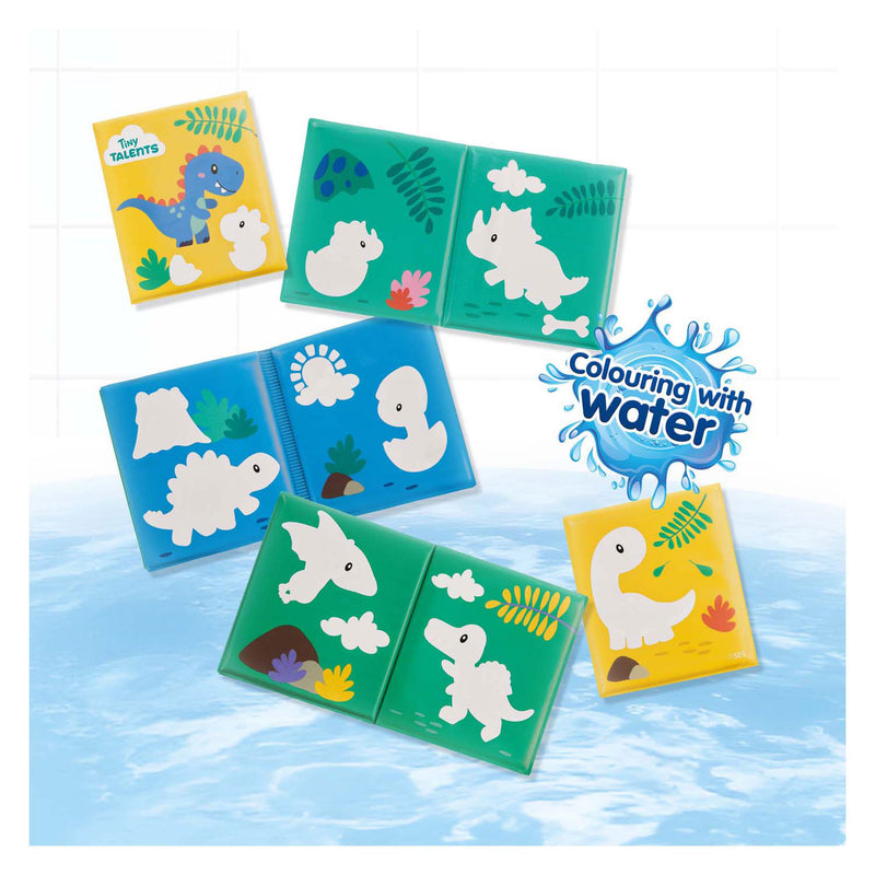 Load image into Gallery viewer, Ses badboek - kleuren met water dino's