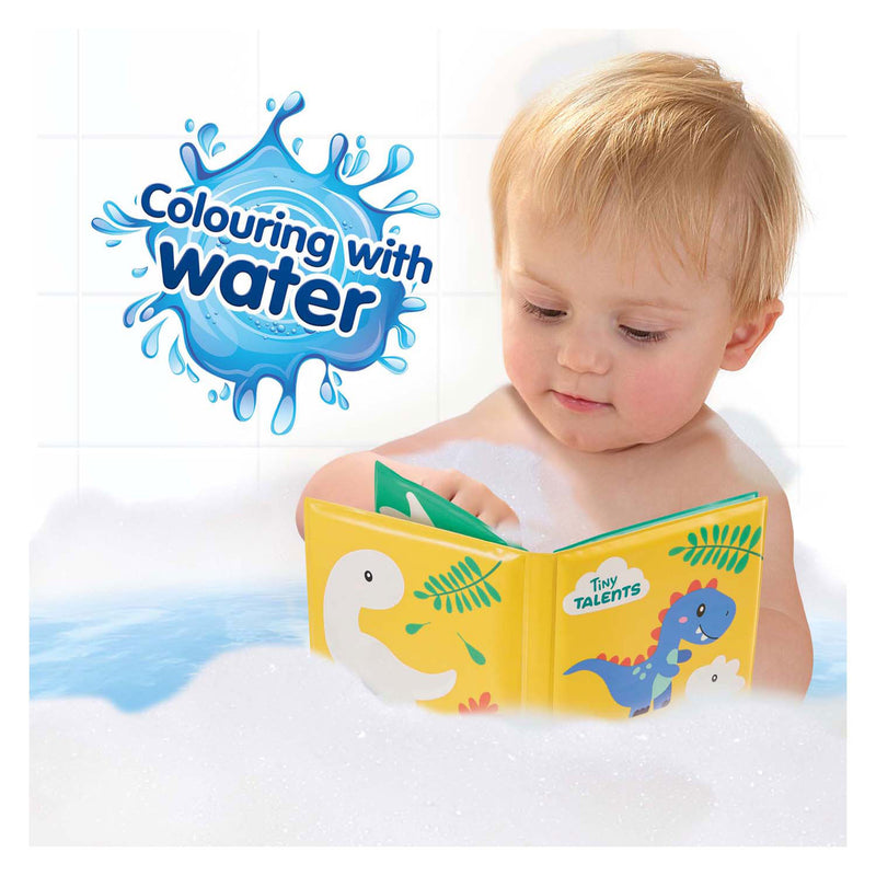 Load image into Gallery viewer, Ses badboek - kleuren met water dino's