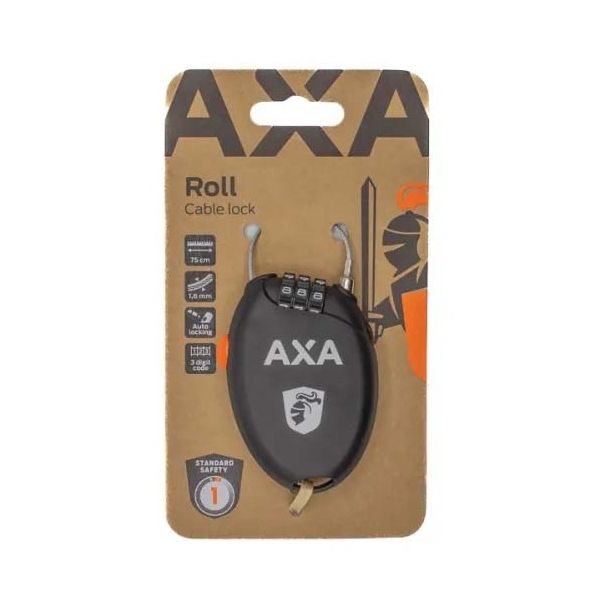 Afbeelding laden in galerijviewer, Axa slot kabelslot roll 1,6x75 code