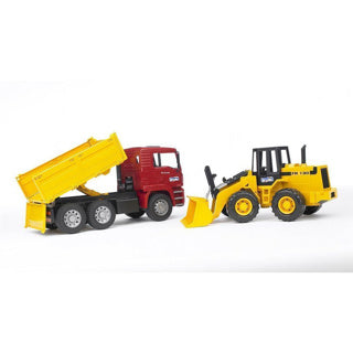 Afbeelding laden in galerijviewer, Bruder vrachtwagen en bulldozer