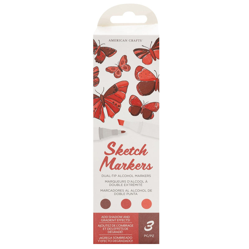 Load image into Gallery viewer, American crafts • sketch markers dual tip cherry