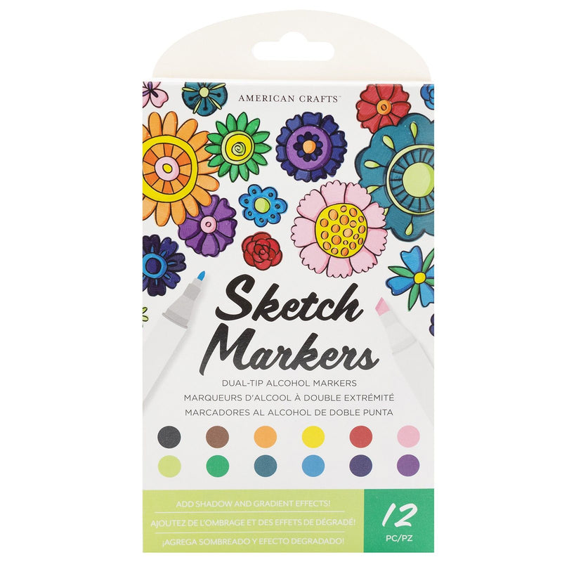 Load image into Gallery viewer, American crafts • sketch markers dual tip value pack
