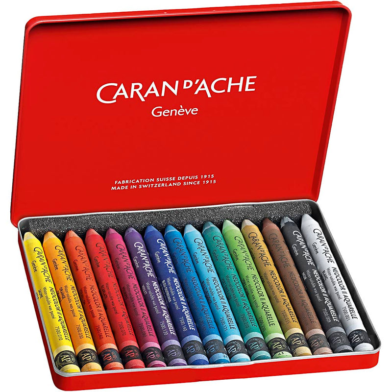 ギャラリービューアに画像をロードする, Caran d'ache http: www.cchobby.nl caran-d-ache-neocolor-ii-l-10-cm-dikte-8-5-mm-diverse-kleuren-15-stuk-1-doos