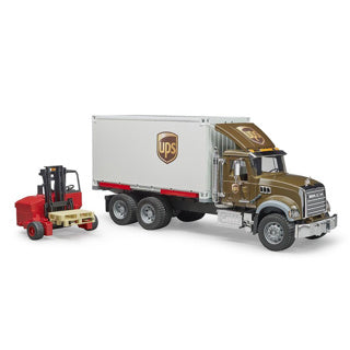 Afbeelding laden in galerijviewer, Bruder auto vrachtwagen mack ups met heftruck