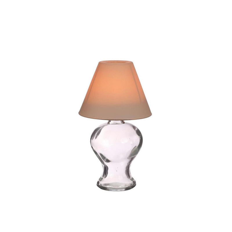 ギャラリービューアに画像をロードする, Ideas 4 seasons glazen lamp amber theelichthouder beige ã˜9xh16cm