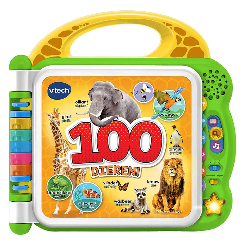 Load image into Gallery viewer, VTech Kinderboek Mijn eerste 100 woordjes Dieren groen
