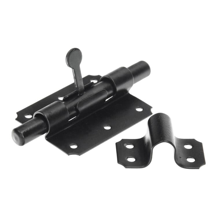 Afbeelding laden in galerijviewer, Mack 1069132 - boksgrendel zwart 90 mm | 5 stuks