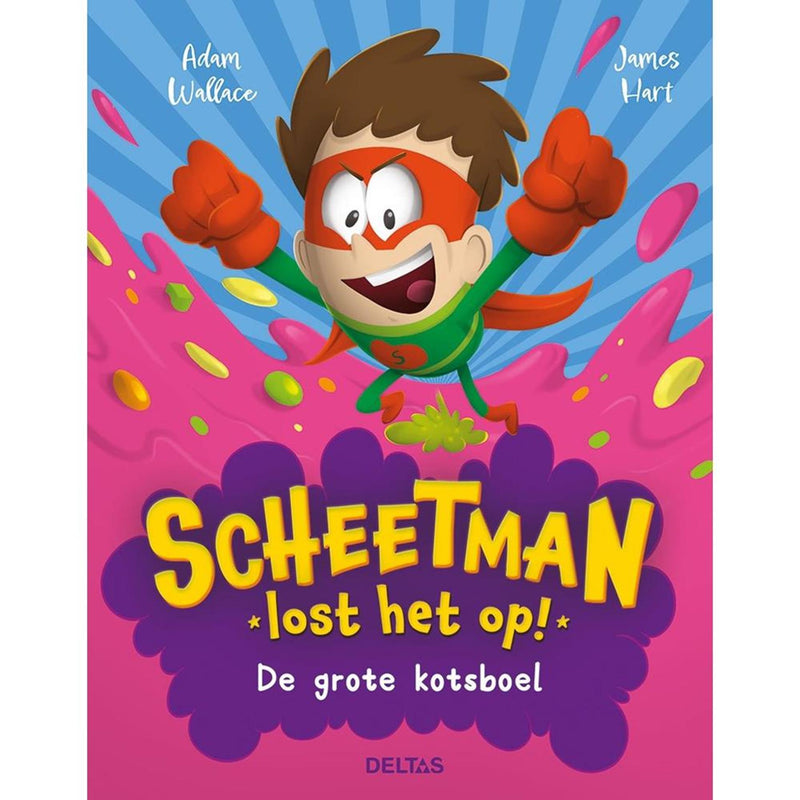 Afbeelding laden in galerijviewer, Deltas scheetman lost het op! de grote kotsboel kinderboek