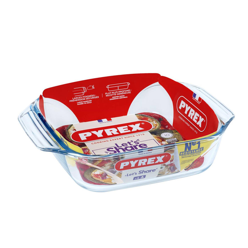 Load image into Gallery viewer, Pyrex ovenschaal vierkant 29x23cm glas
