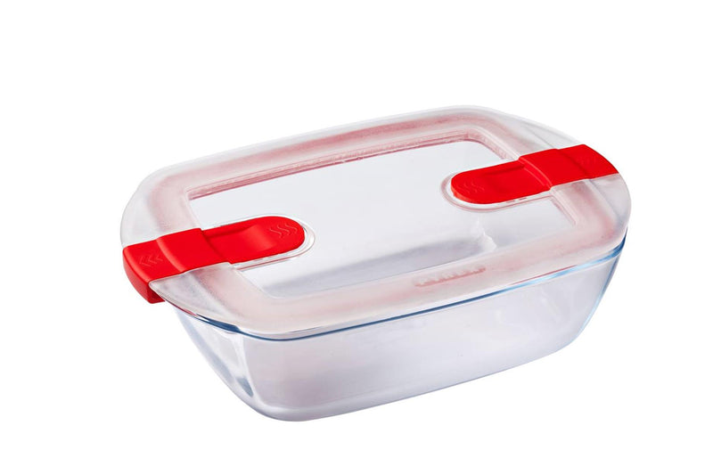 Load image into Gallery viewer, Pyrex schaal met deksel 1,1l 23x15x6cm