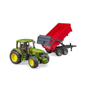 Load image into Gallery viewer, Bruder tractor john deere 6920 met aanhanger
