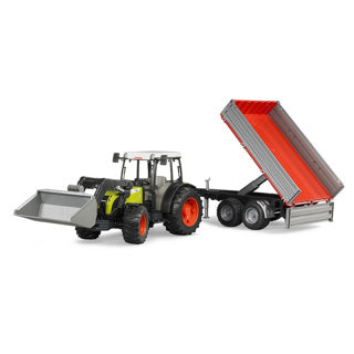Afbeelding laden in galerijviewer, Bruder - claas nectis 267 f with frontloader and tipping trailer (br2112)