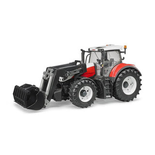 Afbeelding laden in galerijviewer, Bruder tractor steyr 6300 terrus cvt met frontlader - schaal 1:16 - 45cm - 3181