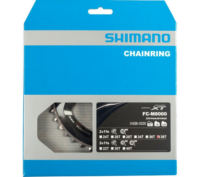 Load image into Gallery viewer, Shimano kettingblad Deore XT 11V 38T Y1RL98090 M8000