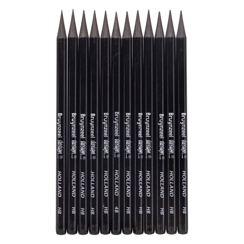 Afbeelding laden in galerijviewer, Bruynzeel design graphite hb grafietstift - 12st.