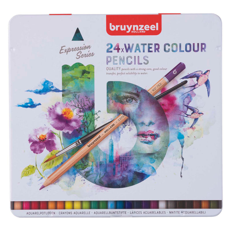 Afbeelding laden in galerijviewer, Bruynzeel expression aquarelpotloden blik 24