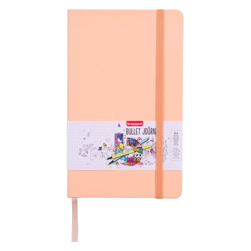 Load image into Gallery viewer, Bruynzeel bullet journal perzik 13c21cm, 140 g m 64 vellen