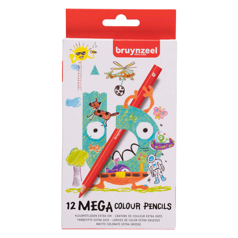 Load image into Gallery viewer, Bruynzeel mega kleurpotloden set 12