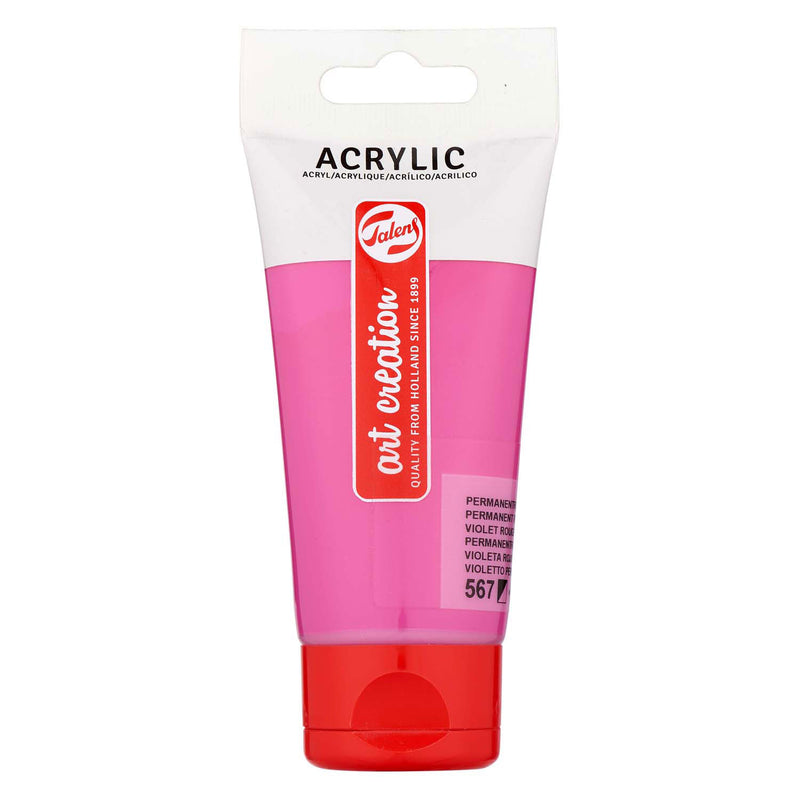 Load image into Gallery viewer, Talens art creation acrylverf tube 75ml permanentroodviolet