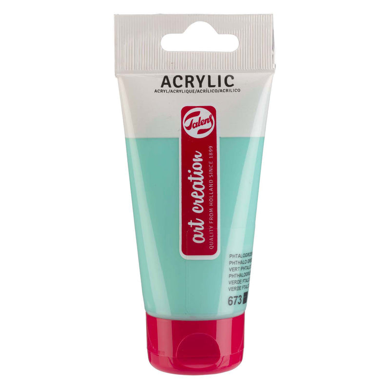 Load image into Gallery viewer, Talens art creation acrylverf tube 75ml phtalogroen licht