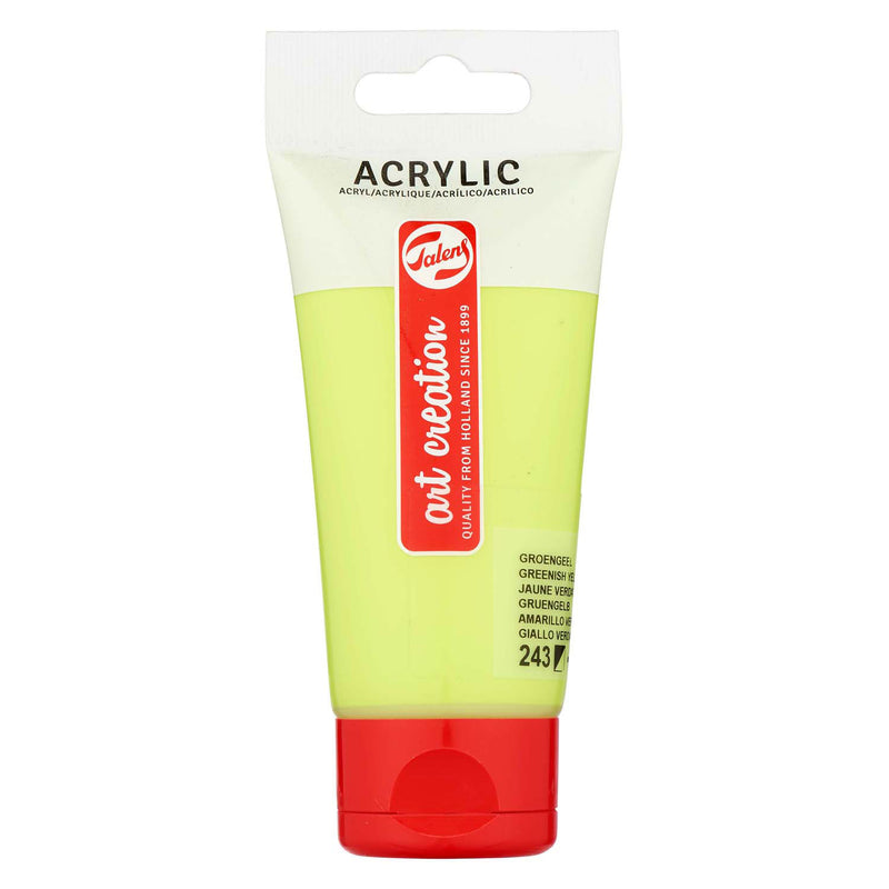 Load image into Gallery viewer, Talens art creation acrylverf tube 75ml groengeel 243