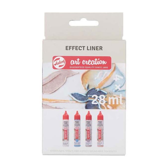 Afbeelding laden in galerijviewer, Talens art creation effektliner set 4x28ml specialtiesparel