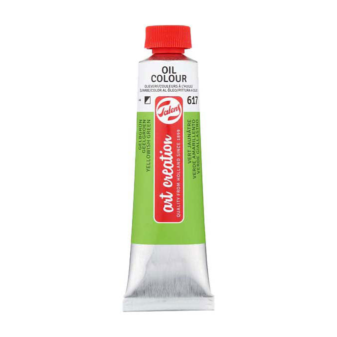 Load image into Gallery viewer, Talens art creation olieverf tube 40ml geelgroen 617