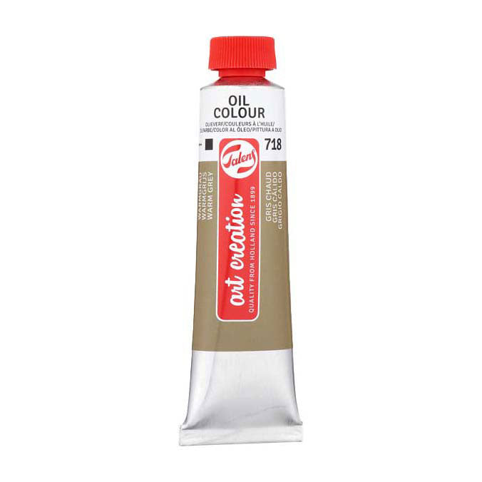 Load image into Gallery viewer, Talens art creation olieverf tube 40ml warmgrijs 718