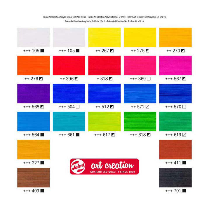 Chargez l'image dans la visionneuse de la galerie, Talens art creation acrylverf set | 24 x 12 ml