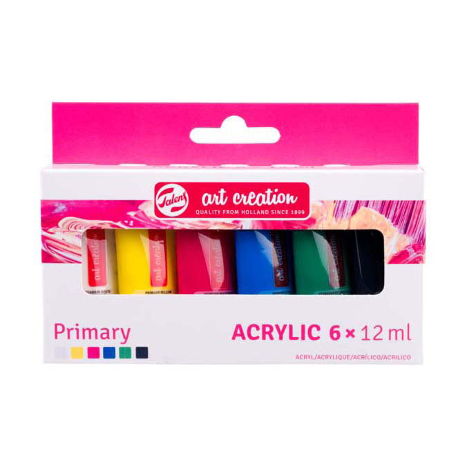 Afbeelding laden in galerijviewer, Talens art creation acrylverf set primary | 6 x 12 ml