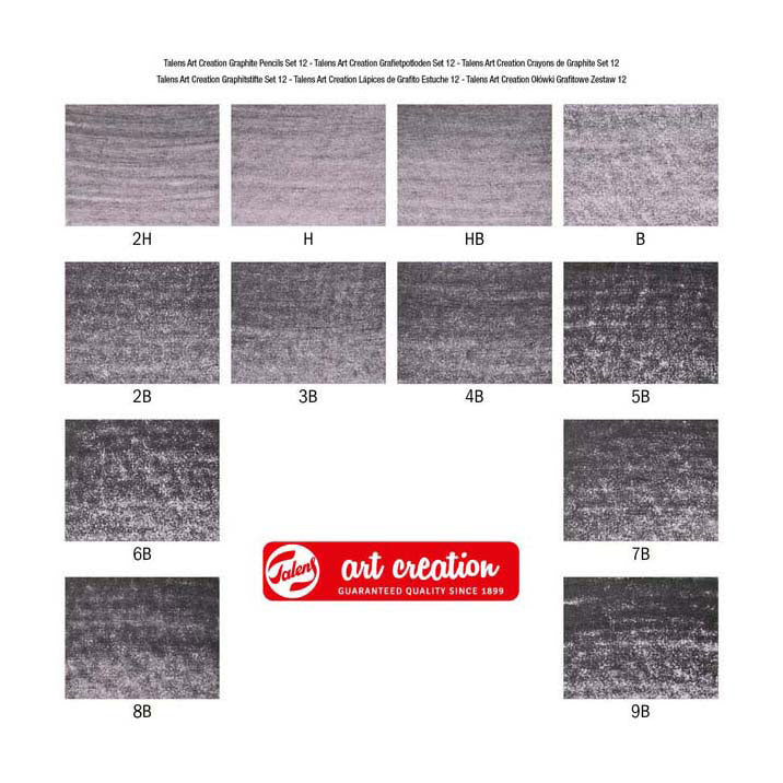 Load image into Gallery viewer, Talens art creation grafietpotloden set 12