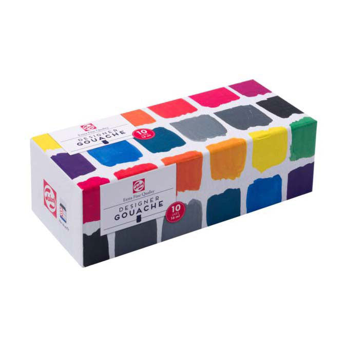 Afbeelding laden in galerijviewer, Talens gouache extra fijn set, 10x16ml flacons