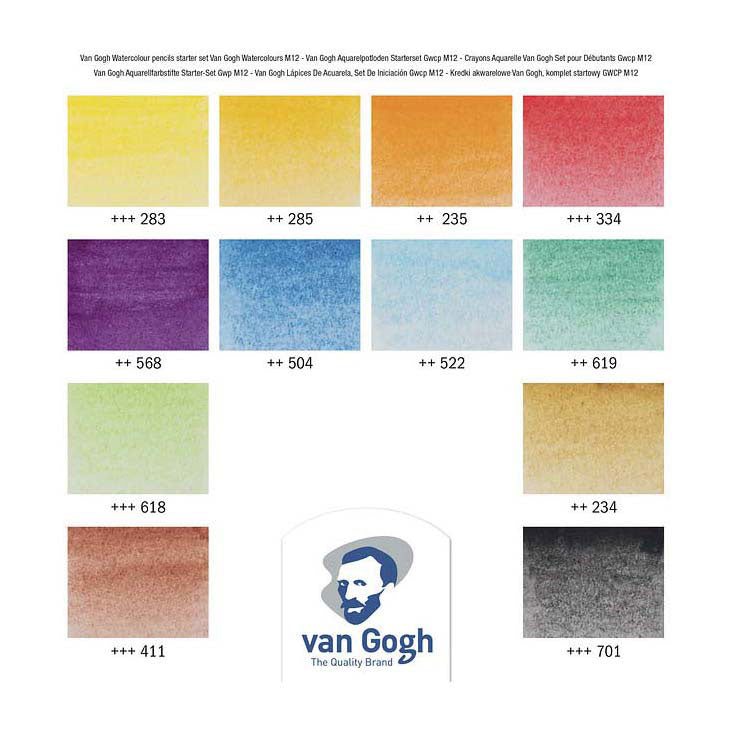 Load image into Gallery viewer, Bruynzeel van gogh starterset aquarelpotloden met 12 kleuren