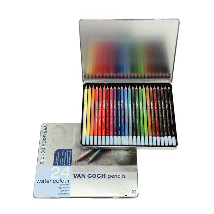 Load image into Gallery viewer, Bruynzeel van gogh basisset aquarelpotloden met 24 kleuren