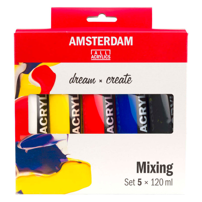 Load image into Gallery viewer, Bruynzeel amsterdam standard series acrylverf mengset 120ml, 5dlg.