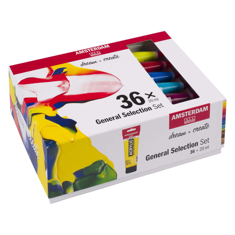 Afbeelding laden in galerijviewer, Amsterdam standard series acrylverf algemene selectie set | 36 × 20 ml
