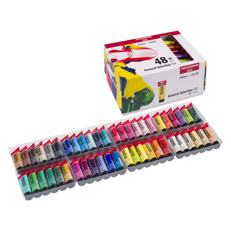 Laden Sie das Bild in Galerie -Viewer, Amsterdam standard series acrylverf algemene selectie set | 48 × 20 ml