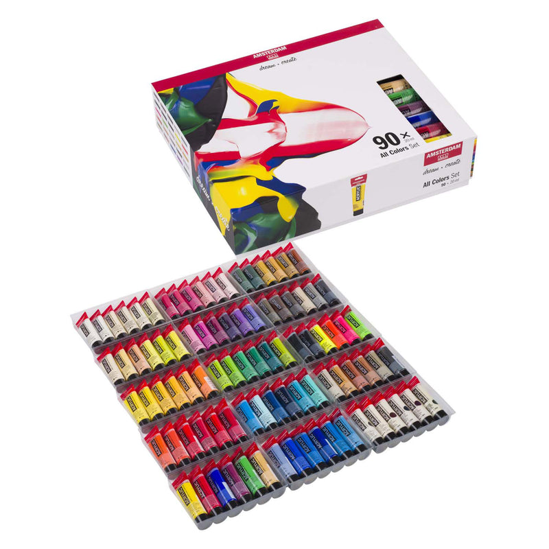 Load image into Gallery viewer, Bruynzeel amsterdam standard series acrylverf complete collectie set 20ml, 90dlg.