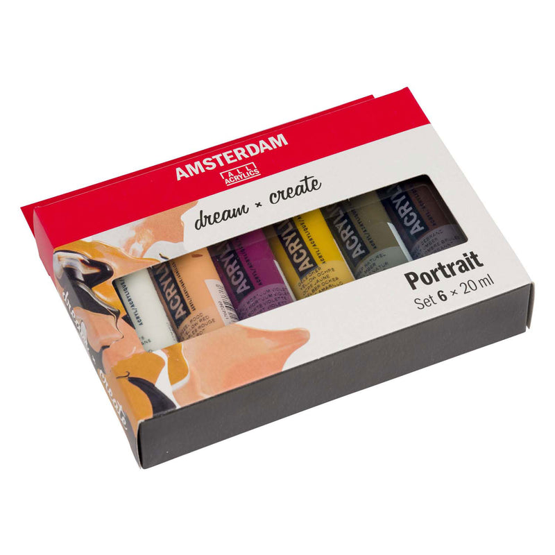 Afbeelding laden in galerijviewer, Amsterdam standard series acrylverf portret set | 6 × 20 ml
