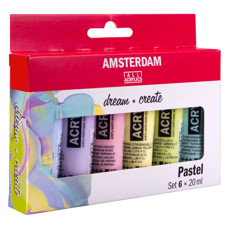 Load image into Gallery viewer, Bruynzeel amsterdam standard series acrylverf pastel set 20ml, 6dlg.