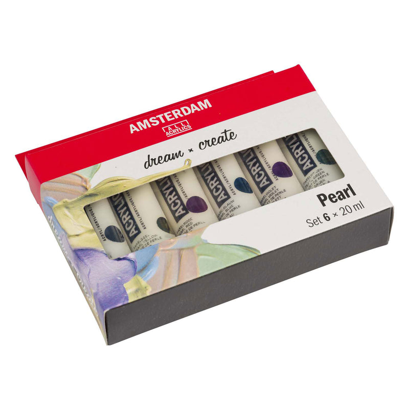 Load image into Gallery viewer, Bruynzeel amsterdam standard series acrylverf parelmoer set 20ml, 6dlg.