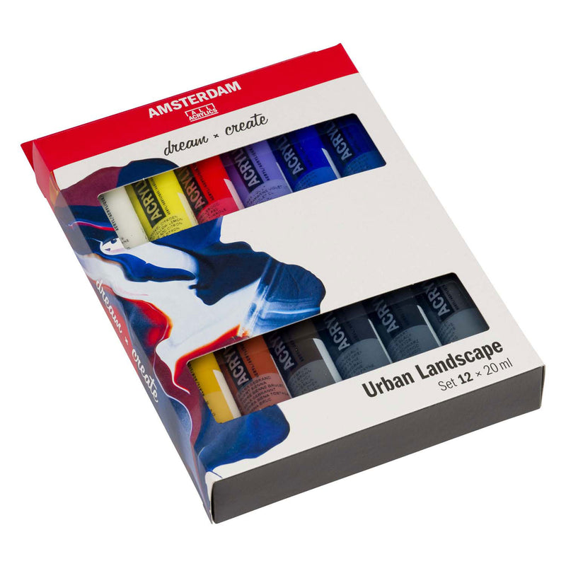 Load image into Gallery viewer, Bruynzeel amsterdam standard series acrylverf urban landschap set 20ml, 12dlg.
