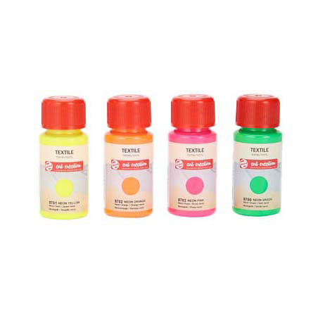Load image into Gallery viewer, Talens art creation textielverf neon 4x50ml