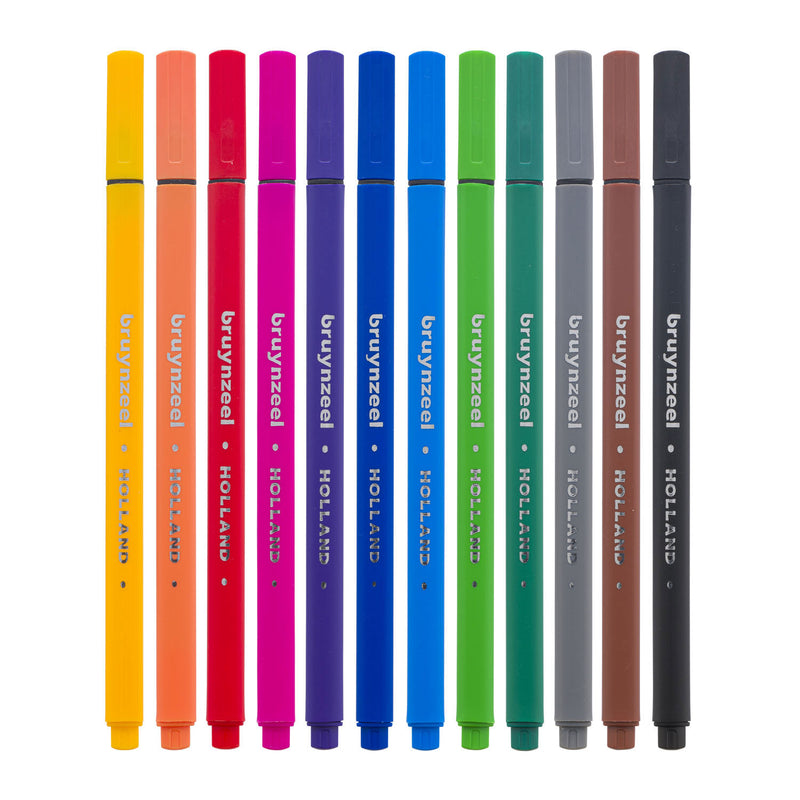 Afbeelding laden in galerijviewer, Bruynzeel fineliners, 12st.