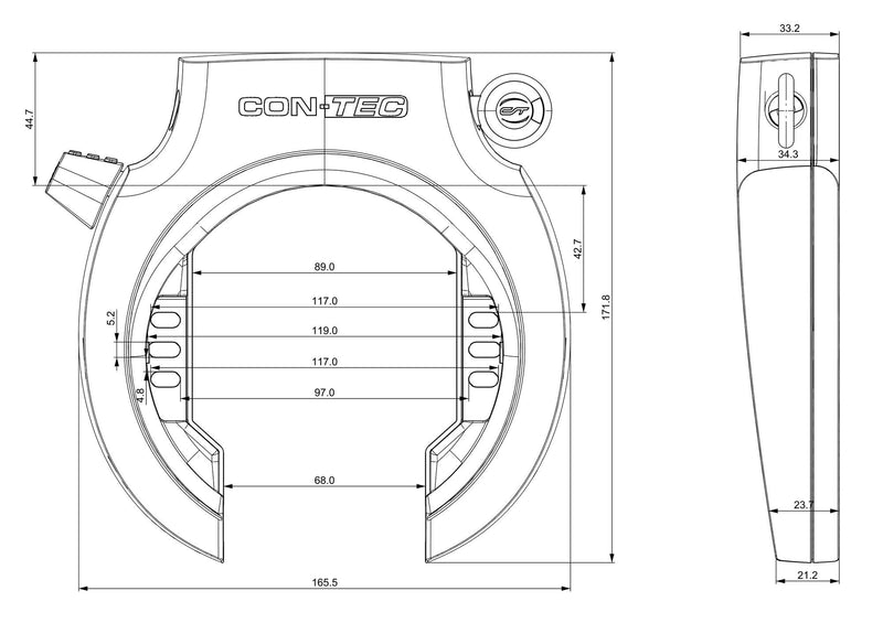 Load image into Gallery viewer, Contec ringslot powerloc xl ct frame locks powerloc ct1xl r workshop