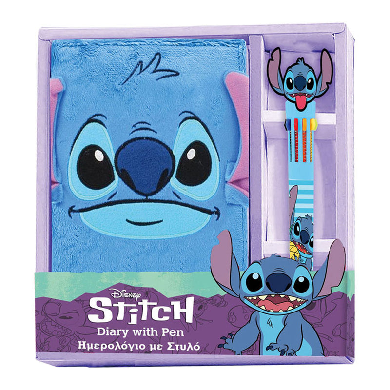 Laden Sie das Bild in Galerie -Viewer, Lilo stitch luxe pluche notitieboek met pen