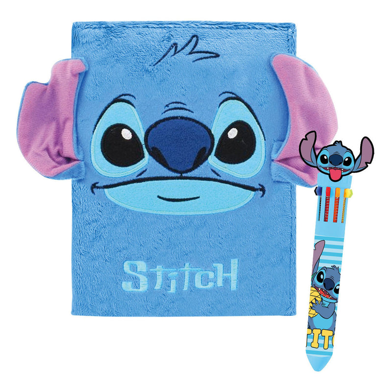 Laden Sie das Bild in Galerie -Viewer, Lilo stitch luxe pluche notitieboek met pen