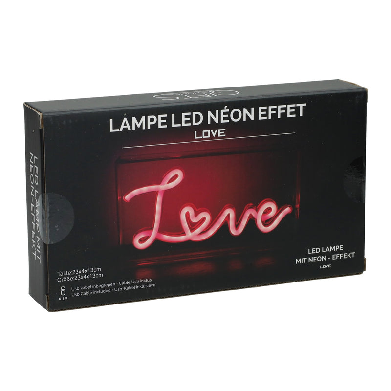 Laden Sie das Bild in Galerie -Viewer, Led neon lamp box love 23x4x13 cm